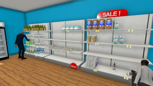 画像ギャラリー No.001のサムネイル画像 / スーパーマーケット経営シム「Supermarket Simulator」の早期アクセスがスタート。価格設定からレジ打ちまで，あらゆる業務を体験できる