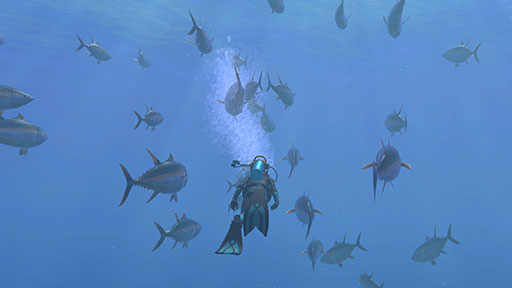 画像ギャラリー No.003のサムネイル画像 / ダイバーとなって海域を泳ぎ，500種類以上の生き物と出会える「FOREVER BLUE LUMINOUS」，公式サイトを公開。各種機能の紹介も