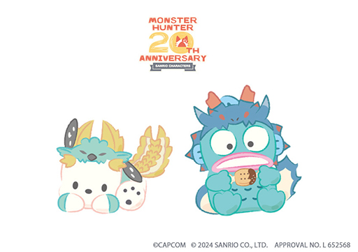 画像ギャラリー No.003のサムネイル画像 / 「モンスターハンター」20周年を記念して，「サンリオキャラクターズ」とコラボ。毎日コラボキャラクターを発表