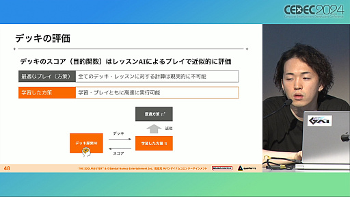 画像ギャラリー No.026のサムネイル画像 / 人間よりAIのほうがレッスン上手？ 「学マス」で新カードのバランス調整を迅速かつ確実にするための“AI開発手法”とは［CEDEC 2024］