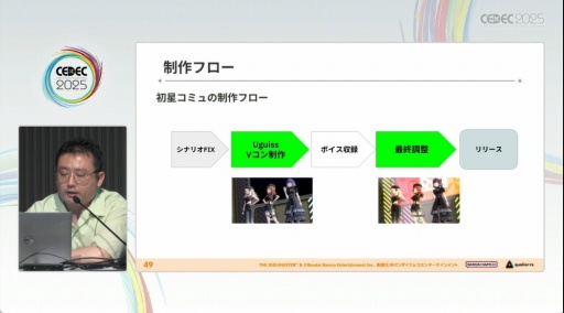 画像ギャラリー No.016のサムネイル画像 / 「学園アイドルマスター」のコミュができるまで。制約の中でも，演出と工夫でアイドルたちをより輝かせるために［CEDEC 2025］