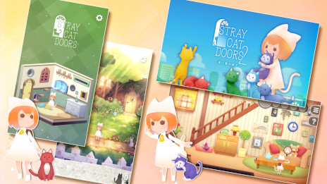 画像ギャラリー No.002のサムネイル画像 / 謎解きADV「迷い猫の旅3 -Stray Cat Doors 3-」，スマホ向けに本日リリース。カラフルで可愛い猫たちが冒険の手助けをしてくれる