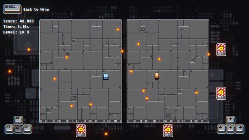 画像ギャラリー No.001のサムネイル画像 / WASDとカーソルキーで2機を1人で同時操作する弾幕回避ゲーム「13 Seconds」，本日Steamでリリース予定
