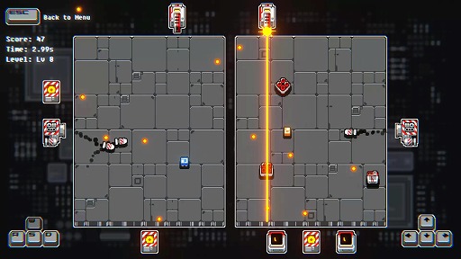 画像ギャラリー No.002のサムネイル画像 / WASDとカーソルキーで2機を1人で同時操作する弾幕回避ゲーム「13 Seconds」，本日Steamでリリース予定