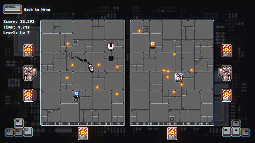 画像ギャラリー No.003のサムネイル画像 / WASDとカーソルキーで2機を1人で同時操作する弾幕回避ゲーム「13 Seconds」，本日Steamでリリース予定