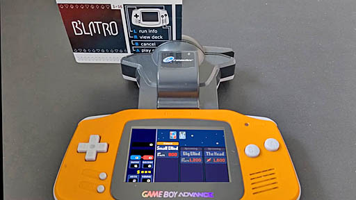 画像ギャラリー No.001のサムネイル画像 / ゲームボーイアドバンスの「カードeリーダー+」で「Balatro」の一部が再現される