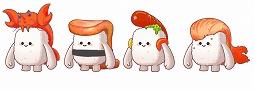 画像ギャラリー No.004のサムネイル画像 / 回転寿司レーンの上で寿司モチーフのキャラクターが大乱闘する「スシ・バトル・ランバングシャスリ」，本日リリース