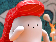 回転寿司レーンの上で寿司モチーフのキャラクターが大乱闘する「スシ・バトル・ランバングシャスリ」，本日リリース