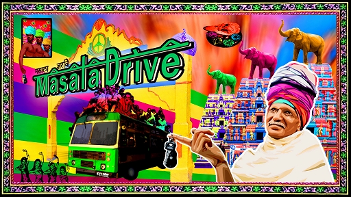 画像ギャラリー No.001のサムネイル画像 / 「マサラドライブ」，Steamで配信開始。インドの都市をバスで駆け巡り，いかに多くの乗客を乗せてゴールできるかに挑戦するレースアクション