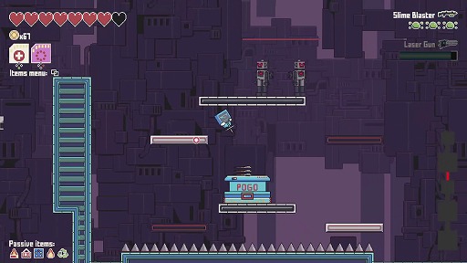 画像ギャラリー No.001のサムネイル画像 / 空飛ぶポゴスティック・ローグライク「Pogo Rogue」，Steamストアページを公開。多彩な武器とパワーアップを駆使して頂上を目指せ！