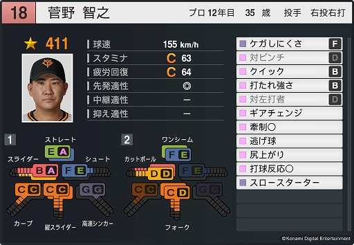 画像ギャラリー No.002のサムネイル画像 / 「プロ野球スピリッツ2024-2025」,選手を2024年シーズン最終データにアップデート。主にそれぞれのリーグ優勝をけん引した選手の能力を強化