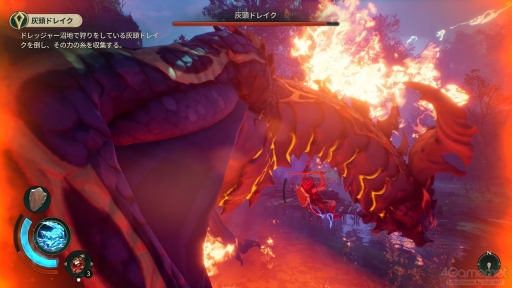画像ギャラリー No.023のサムネイル画像 / 魔法の力でフィールドの環境に変化をもたらし，巨大な敵をよじ登りとどめを刺す。「Eternal Strands」という良質なアクションとの出会い