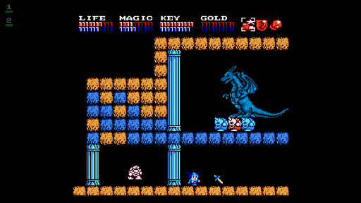 画像ギャラリー No.005のサムネイル画像 / 「EGGコンソール ドラゴンスレイヤーIV ドラスレファミリー MSX2」本日配信。能力の異なるキャラを切り替えて冒険し,ドラゴンとの決戦に挑む