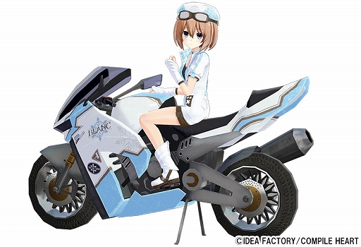 画像ギャラリー No.008のサムネイル画像 / ネプテューヌシリーズのバイクアクション「爆走次元ネプテューヌ VS巨神スライヌ」,6月27日に発売決定。天王星うずめと四女神が登場