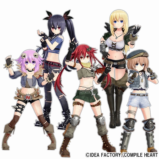 画像ギャラリー No.016のサムネイル画像 / ネプテューヌシリーズのバイクアクション「爆走次元ネプテューヌ VS巨神スライヌ」,6月27日に発売決定。天王星うずめと四女神が登場