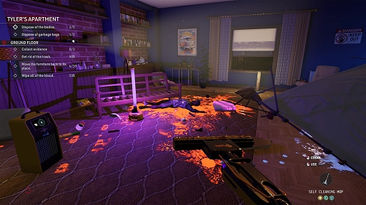 画像ギャラリー No.005のサムネイル画像 / 犯罪現場清掃ゲーム「Crime Scene Cleaner」がリリース。血痕の清掃や荒れた現場の片付けをして殺人の証拠を隠滅しよう