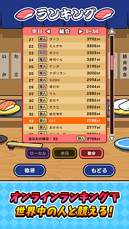 SUSHIショット