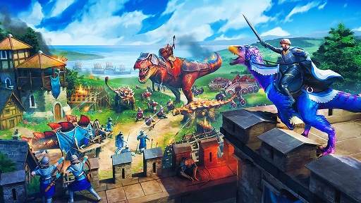 画像ギャラリー No.001のサムネイル画像 / バイキング×恐竜がテーマのアクションストラテジー「Dinolords」,メイキング映像が公開。近日中にも早期アクセスがスタート