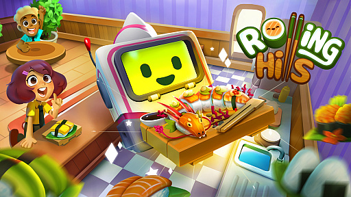 画像ギャラリー No.002のサムネイル画像 / 寿司店を経営するロボットのライフシム「Rolling Hills: Make Sushi, Make Friends」の発売が6月5日に決定。ロボットが見つけた居心地良い場所でゆったりと過ごそう
