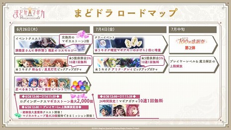 画像ギャラリー No.014のサムネイル画像 / 「魔法少女まどか☆マギカ Magia Exedra」まどドラ100日感謝祭 第1弾10大キャンペーンを6月26日12：00に開始。里見灯花らが参戦