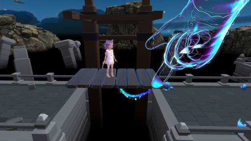 画像ギャラリー No.015のサムネイル画像 / VRアクションパズル「ネフィ〜月灯りの迷宮〜」，Meta Quest版を発売。手を使ってギミックを解除し，見習い巫女のネフィをゴールに導こう
