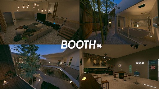 画像ギャラリー No.002のサムネイル画像 / 「VRChat」,BOOTHが手がけるワールドの累計来場者数が100万人を突破。「BOOTH Avatar Cafe」の新しい紹介動画も公開に