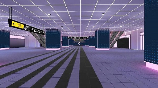 画像ギャラリー No.004のサムネイル画像 / JR西日本,「VRChat」で「バーチャル広島駅 2.u」と「バーチャル大阪駅 4.u」を5月27日にオープン