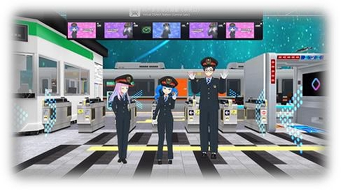 画像ギャラリー No.008のサムネイル画像 / JR西日本，「VRChat」で「バーチャル広島駅 2.u」と「バーチャル大阪駅 4.u」を5月27日にオープン