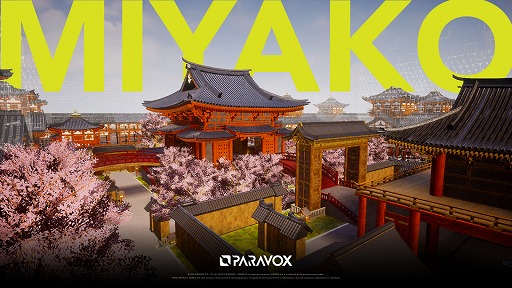 画像ギャラリー No.002のサムネイル画像 / 「PARAVOX」,和風の新マップ「MIYAKO」を実装。咲き乱れている桜や各所にある堀で身を隠して,不意打ちをしかけよう