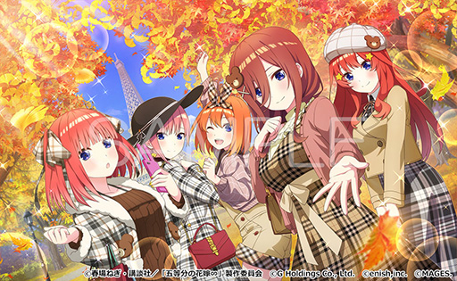 画像ギャラリー No.018のサムネイル画像 / 「五等分の花嫁 ごとぱずストーリー 2nd」,9月26日に発売決定。通常版&DL版に加えて,特典を同梱した限定版,SPボックスも用意