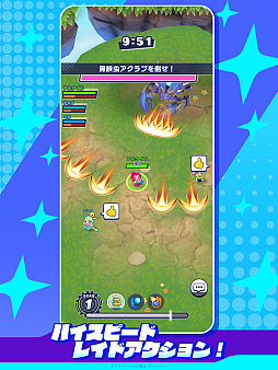 画像ギャラリー No.009のサムネイル画像 / 3人共闘PvE「メテオアリーナ・スターズ」,公式アンバサダー「ぱーてぃーちゃん」の3人が出演するWeb CMを公開