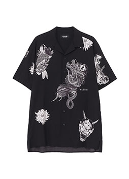 画像ギャラリー No.012のサムネイル画像 / WILDSIDE YOHJI YAMAMOTOと龍が如くスタジオのコラボ第3弾アイテムが7月23日に登場。グラフィックTシャツと開襟仕様の半袖シャツを用意