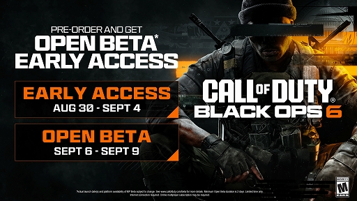 画像ギャラリー No.001のサムネイル画像 / 「Call of Duty: Black Ops 6」,マルチプレイOBTを8月31日から2週にわたり開催決定。8月29日に「Call of Duty: Next」を配信予定