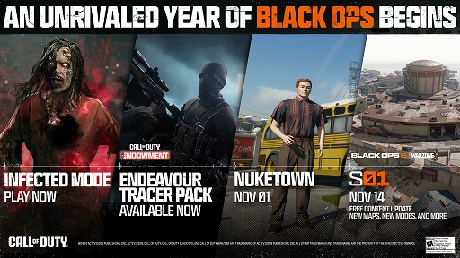 画像ギャラリー No.001のサムネイル画像 / 「Call of Duty: Black Ops 6」,リメイク版「ニュークタウン」マップの紹介トレイラーを公開。Infectedモードは本日登場