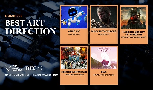 画像ギャラリー No.039のサムネイル画像 / 「FINAL FANTASY VII REBIRTH」「アストロボット」は大賞を含む7部門にノミネート。「The Game Awards 2024」，一般投票受付を開始