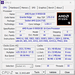 画像ギャラリー No.005のサムネイル画像 / 16コア+第2世代3D V-Cache搭載の最強CPU「Ryzen 9 9950X3D」レビュー。ゲーム性能はどこまで向上したのか