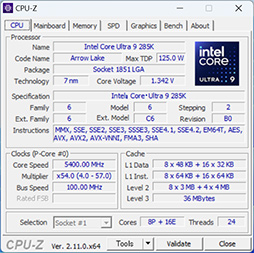 画像ギャラリー No.008のサムネイル画像 / IntelのデスクトップPC向け新世代CPU「Core Ultra 9 285K」は,ゲーマーが選ぶ価値のあるCPUなのか?
