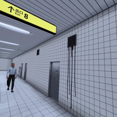 画像ギャラリー No.006のサムネイル画像 / ［プレイレポ］「8番出口」とVRの相性はぴったりだった！ Quest版「8番出口VR」の無限に続く通路に閉じこめられてみた