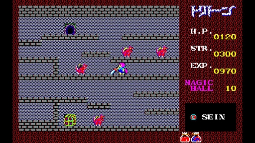 画像ギャラリー No.006のサムネイル画像 / 「EGGコンソール トリトーン PC-8801」,6月20日配信決定。PCゲーム黎明期に名をはせた秀作アクションRPGがSwitchに登場