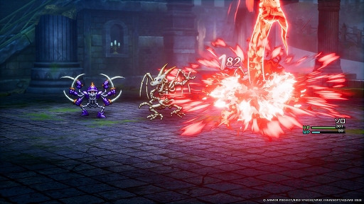 画像ギャラリー No.004のサムネイル画像 / HD-2D版「ドラゴンクエストI＆II」，パワーアップしたバトルシステムを紹介。新たなアイテム「巻物」で呪文や特技を覚えられる