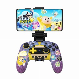 画像ギャラリー No.002のサムネイル画像 / Android端末に直接くっつけるコントローラ「ワイヤレスホリパッド for Mobile Gaming」の「EGGY PARTY」デザイン版が2024年12月発売へ