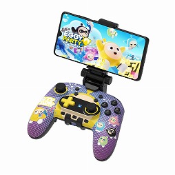 画像ギャラリー No.003のサムネイル画像 / Android端末に直接くっつけるコントローラ「ワイヤレスホリパッド for Mobile Gaming」の「EGGY PARTY」デザイン版が2024年12月発売へ