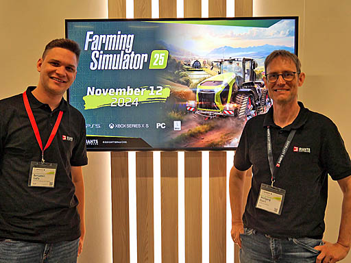 画像ギャラリー No.002のサムネイル画像 / 「Farming Simulator 25」がさらに進化して，アジア地域で稲作が可能に。朝靄の中を子ウシが駆け，竜巻や雹が農地を襲う［gamescom］