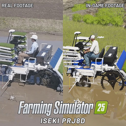 画像ギャラリー No.004のサムネイル画像 / 農業シム「Farming Simulator 25」と井関農機がコラボ。農業機械をゲーム内で体験できるコーナーを同社展示施設に設置