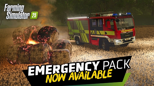 画像ギャラリー No.002のサムネイル画像 / 「Farming Simulator 25」，無料DLC「Emergency Pack」配信開始。消防・救助ミッションが登場
