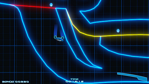 画像ギャラリー No.001のサムネイル画像 / 1500万回以上プレイされた名作Flashゲームが蘇る。「Neon Rider Classic」リリース