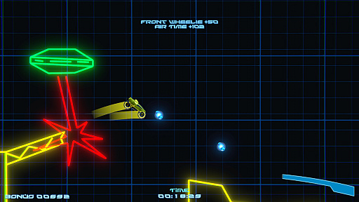 画像ギャラリー No.002のサムネイル画像 / 1500万回以上プレイされた名作Flashゲームが蘇る。「Neon Rider Classic」リリース