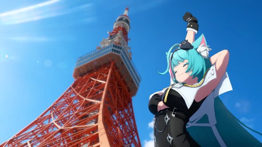 画像ギャラリー No.006のサムネイル画像 / 「NTE: Neverness to Everness」，東京ゲームショウ2025に向けた特別映像を公開。実写の背景の東京をミントが巡るシーンも