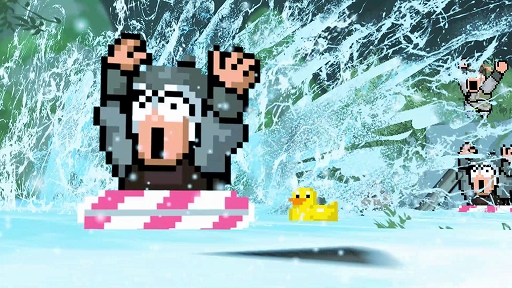 画像ギャラリー No.009のサムネイル画像 / 「ダウンタウンスペシャル くにおくんの三国志だよ満員御礼!!」,11月7日に発売決定。赤兎馬(バイク)に乗って敵を跳ね飛ばせる