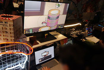 画像ギャラリー No.002のサムネイル画像 / 寿司のキャラクターを使ったレースやパーティーゲームなど個性的なタイトルを出展。BitSummitの会場で見かけた寿司ゲームを紹介